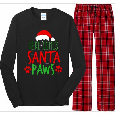 Here Comes Santa Paws Cute Christmas Long Sleeve Pajama Set