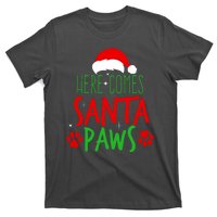 Here Comes Santa Paws Cute Christmas T-Shirt