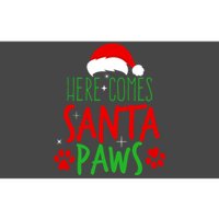 Here Comes Santa Paws Cute Christmas Bumper Sticker