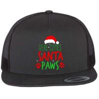 Here Comes Santa Paws Cute Christmas Flatbill Hat