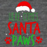 Here Comes Santa Paws Cute Christmas Baby Bodysuit