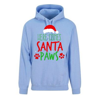 Here Comes Santa Paws Cute Christmas Unisex Surf Hoodie