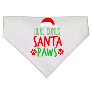 Here Comes Santa Paws Cute Christmas USA-Made Doggie Bandana