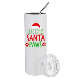 Here Comes Santa Paws Cute Christmas Stainless Steel Tumbler