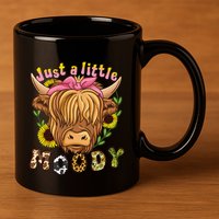 Highland Cow Scottish Highland Cow 11oz C Handle Ceramic Mug