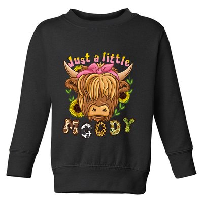 Highland Cow Scottish Highland Cow Toddler Sweatshirt