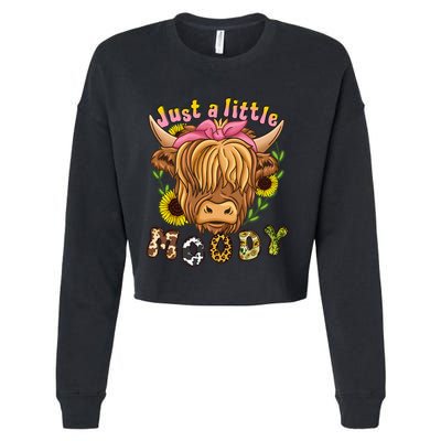 Highland Cow Scottish Highland Cow Cropped Pullover Crew