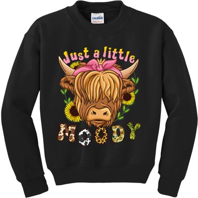 Highland Cow Scottish Highland Cow Kids Sweatshirt