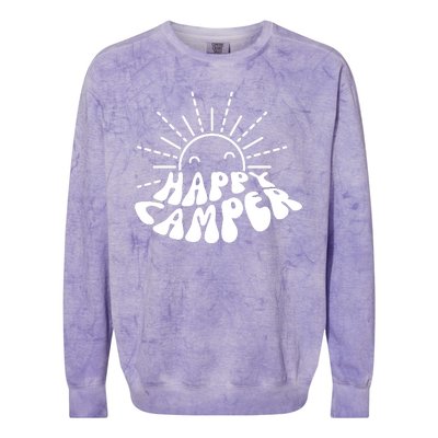 Happy Camper Sunrise Colorblast Crewneck Sweatshirt