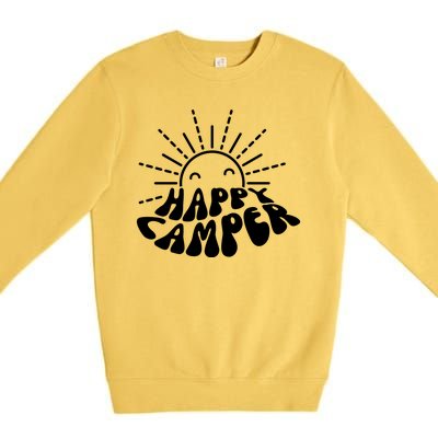 Happy Camper Sunrise Premium Crewneck Sweatshirt