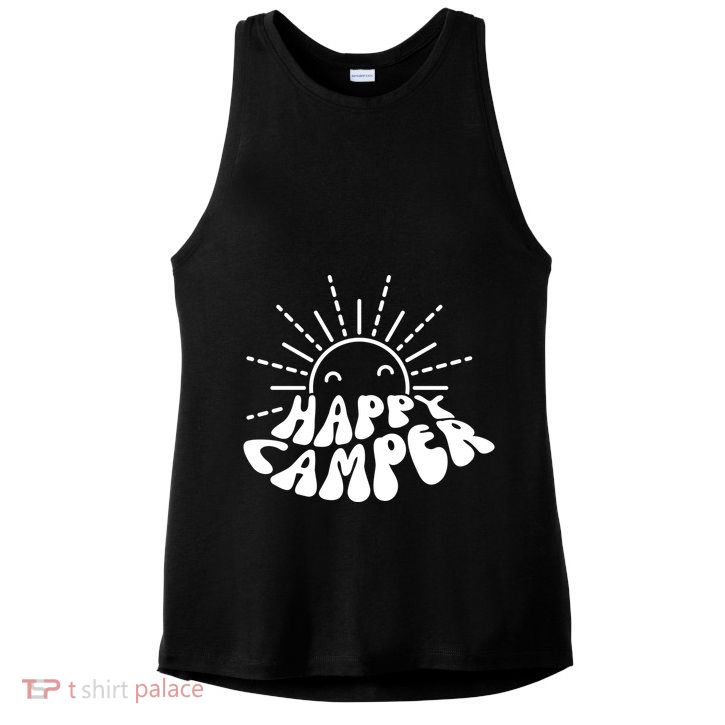 Happy Camper Sunrise Ladies PosiCharge Tri-Blend Wicking Tank
