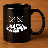 Happy Camper Sunrise 11oz C Handle Ceramic Mug