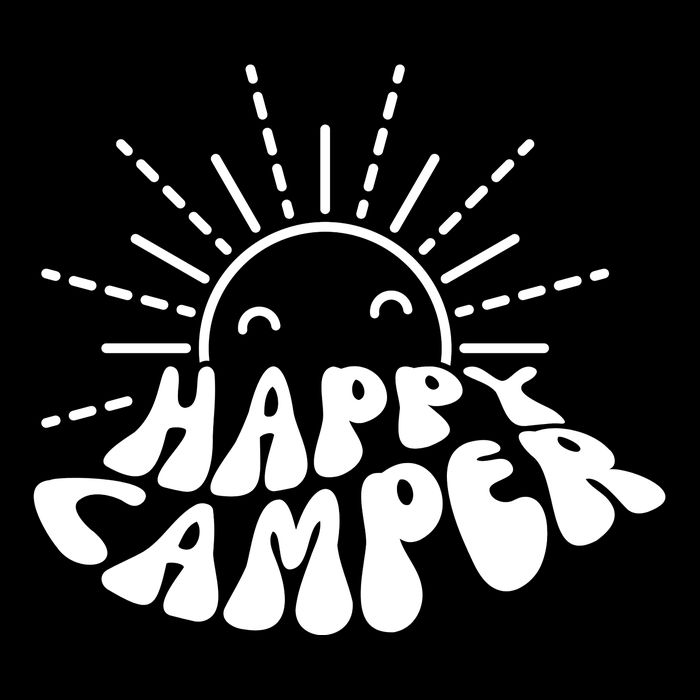 Happy Camper Sunrise Drawstring Bag