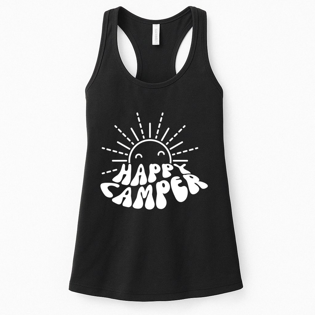 Happy Camper Sunrise Womens Tank Top