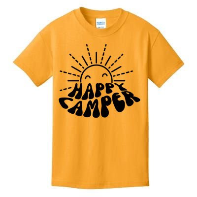 Happy Camper Sunrise Kids T-Shirt