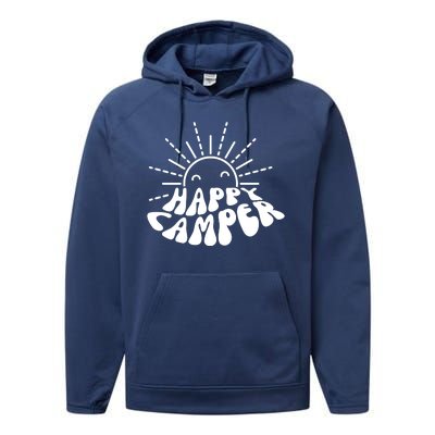 Happy Camper Sunrise Performance Fleece Hoodie