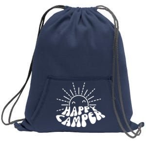 Happy Camper Sunrise Sweatshirt Cinch Pack Bag