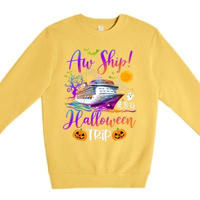 Halloween Cruise Squad Family Matching Premium Crewneck Sweatshirt