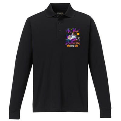 Halloween Cruise Squad Family Matching Performance Long Sleeve Polo