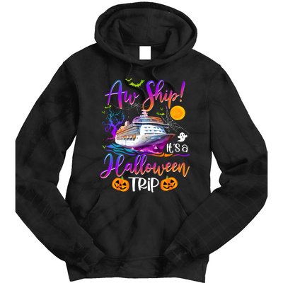 Halloween Cruise Squad Family Matching Tie Dye Hoodie