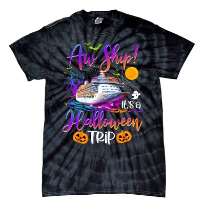 Halloween Cruise Squad Family Matching Tie-Dye T-Shirt