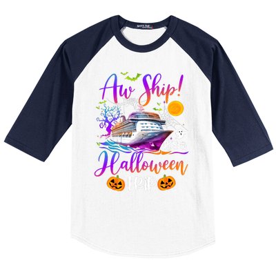 Halloween Cruise Squad Family Matching Baseball Sleeve Shirt