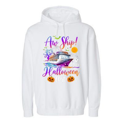 Halloween Cruise Squad Family Matching Garment-Dyed Fleece Hoodie