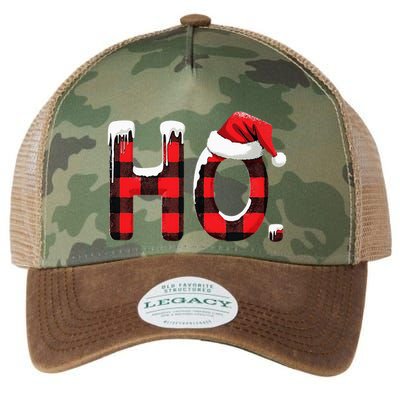 Ho Christmas Santa Where My Hos At Group Legacy Tie Dye Trucker Hat