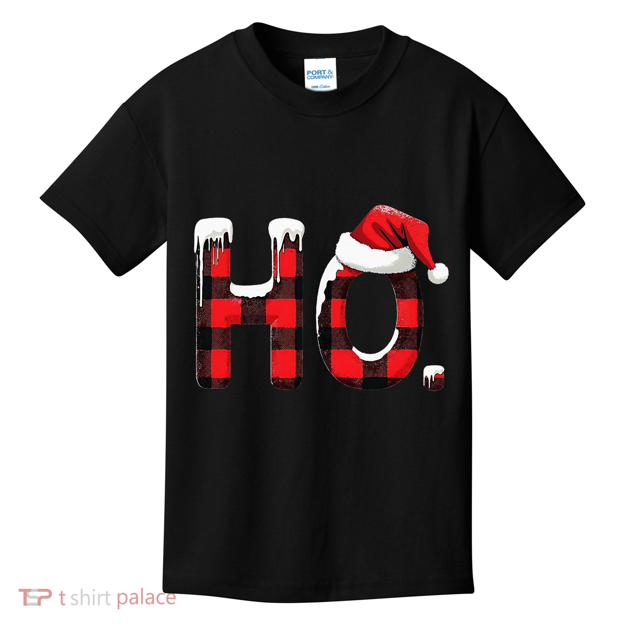 Ho Christmas Santa Where My Hos At Group Kids T-Shirt