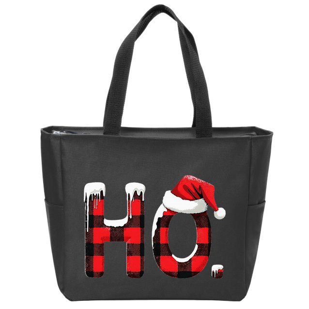 Ho Christmas Santa Where My Hos At Group Zip Tote Bag