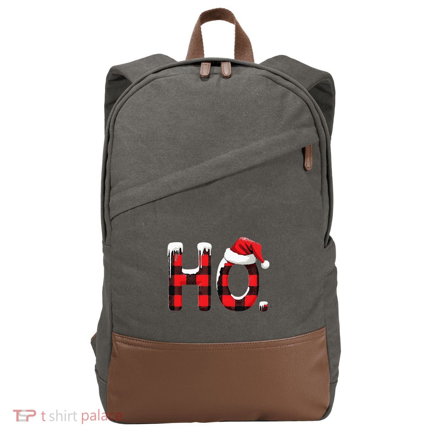 Ho Christmas Santa Where My Hos At Group Cotton Canvas Backpack