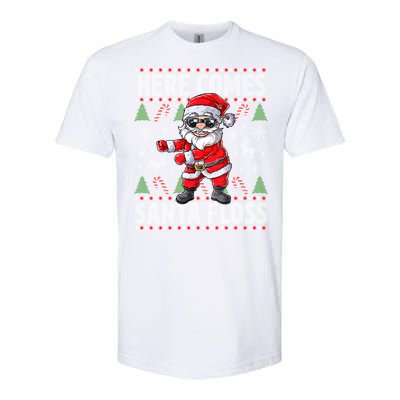 Here Come Santa Floss Christmas Tree Santa Claus Christmas Gift Softstyle CVC T-Shirt