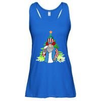 Here Comes Santa Clauspatriotic Kris Kringle Christmas Tree Gift Ladies Essential Flowy Tank