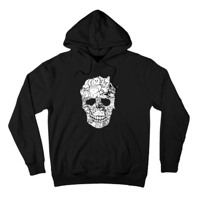 Halloween Cat Skull Kitty Skeleton Costume Skull Cat Hoodie