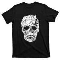 Halloween Cat Skull Kitty Skeleton Costume Skull Cat T-Shirt