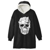 Halloween Cat Skull Kitty Skeleton Costume Skull Cat Hooded Wearable Blanket