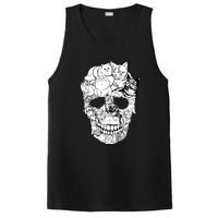 Halloween Cat Skull Kitty Skeleton Costume Skull Cat PosiCharge Competitor Tank