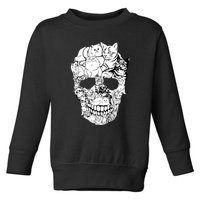 Halloween Cat Skull Kitty Skeleton Costume Skull Cat Toddler Sweatshirt