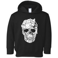 Halloween Cat Skull Kitty Skeleton Costume Skull Cat Toddler Hoodie