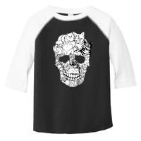 Halloween Cat Skull Kitty Skeleton Costume Skull Cat Toddler Fine Jersey T-Shirt