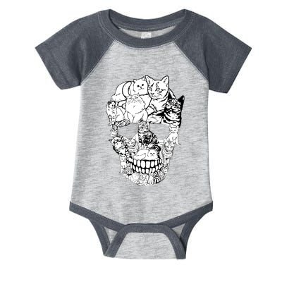 Halloween Cat Skull Kitty Skeleton Costume Skull Cat Infant Baby Jersey Bodysuit