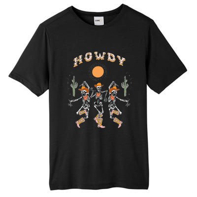 Howdy Cowboy Skeleton Dancing Country Western Tall Fusion ChromaSoft Performance T-Shirt