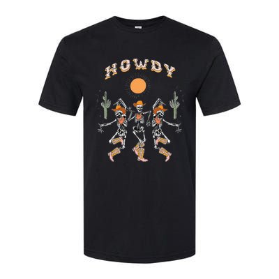 Howdy Cowboy Skeleton Dancing Country Western Softstyle® CVC T-Shirt