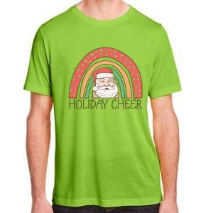 Holiday Cheer Santa Rainbow Graphic Adult ChromaSoft Performance T-Shirt