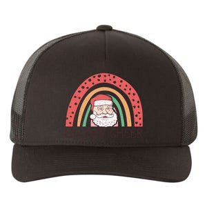 Holiday Cheer Santa Rainbow Graphic Yupoong Adult 5-Panel Trucker Hat