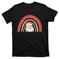 Holiday Cheer Santa Rainbow Graphic T-Shirt