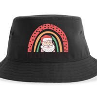 Holiday Cheer Santa Rainbow Graphic Sustainable Bucket Hat