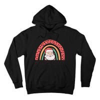 Holiday Cheer Santa Rainbow Graphic Tall Hoodie