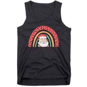 Holiday Cheer Santa Rainbow Graphic Tank Top