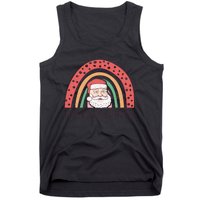 Holiday Cheer Santa Rainbow Graphic Tank Top